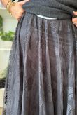 Vintage Vera Scalloped Hem Lace Midi Skirt Black